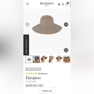 Eric Javits Squishee Hat UPF 50+ in Bark